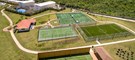 Fascinating tennis area at punta cana luxury resort | sensatori resort | mexico