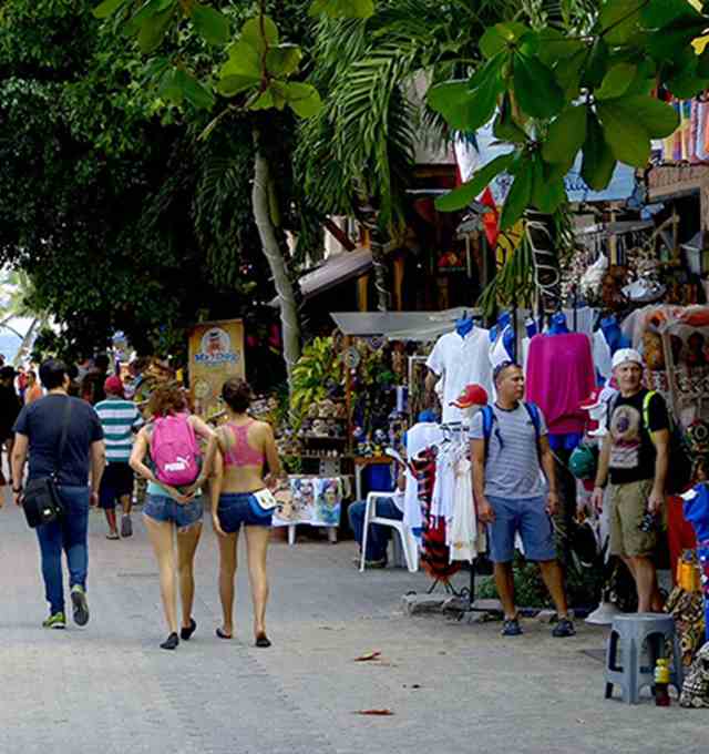 Go sightseeing through local shops at azul beach resort riviera maya in mexico