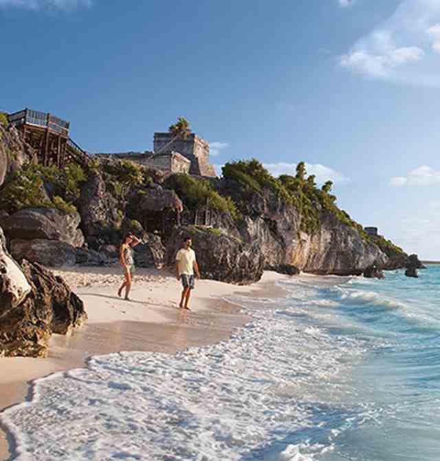 Find your serenity and explore in the cliffside city of tulum at azul beach riviera maya in mexico 