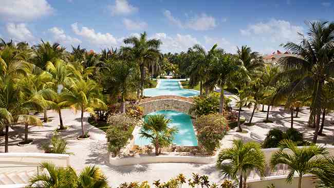 Bird's eye of the el Dorado Royale spa Resort in Riviera Maya Cancun