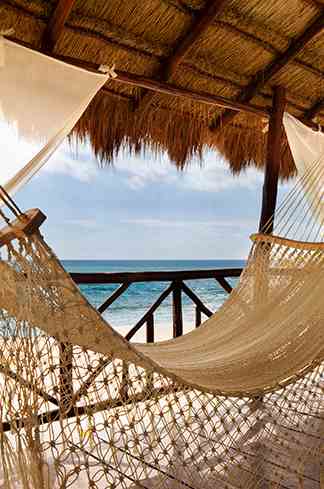 Peaceful hammock resting at the best all inclusive adults only resort | El Dorado Casitas Royale | Riviera Maya