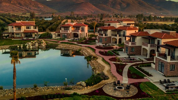 Wonderful bird's eye view of the best winery resort and spa | El Cielo | Mexico